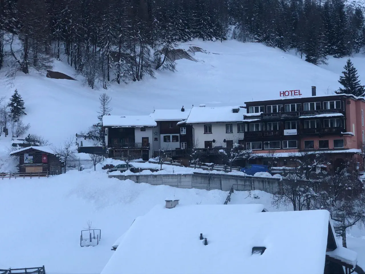 Szwajcaria Gryzonia Wiesen Hotel Sonnenhalde
