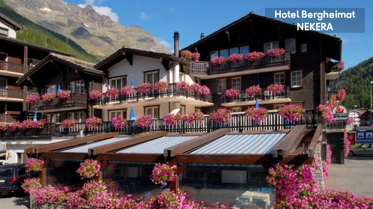 Szwajcaria Wallis Saas Grund Hotel Bergheimat