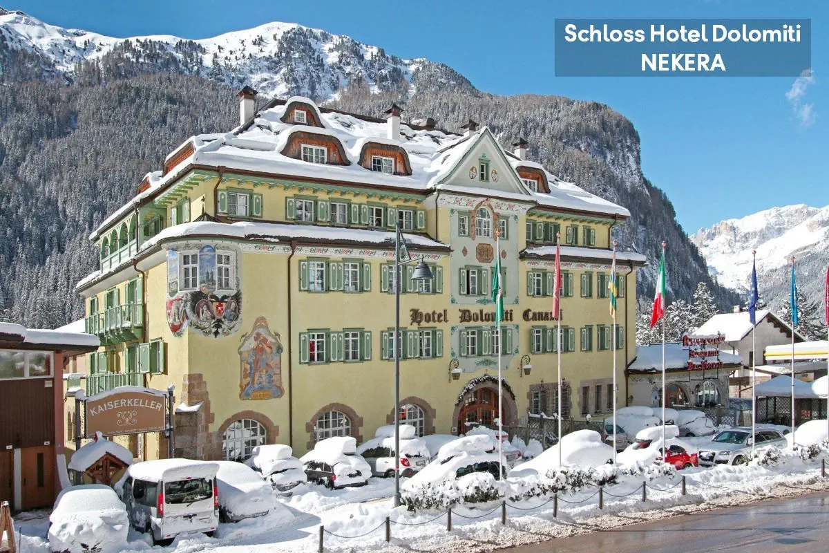 Włochy Trentino Canazei SCHLOSS HOTEL DOLOMITI