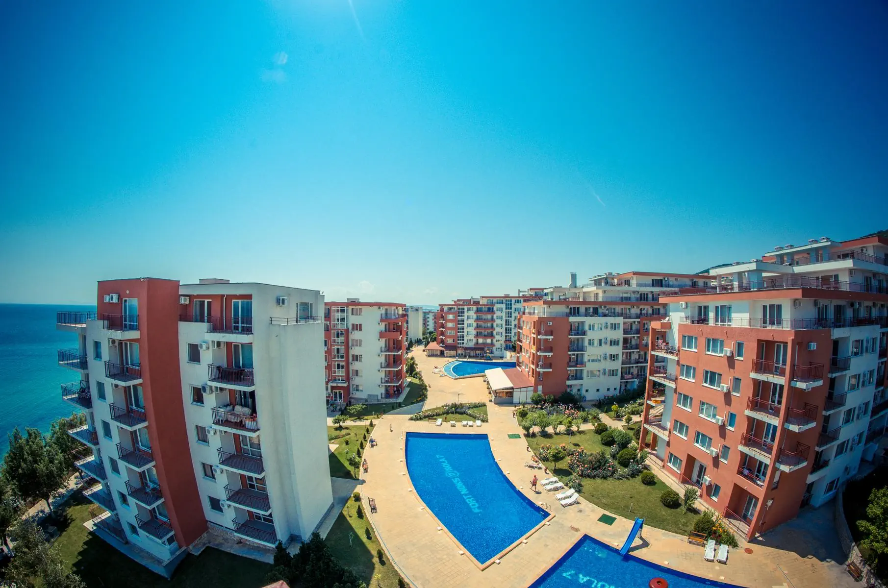 Bułgaria Słoneczny Brzeg Święty Włas Panorama Fort Beach
