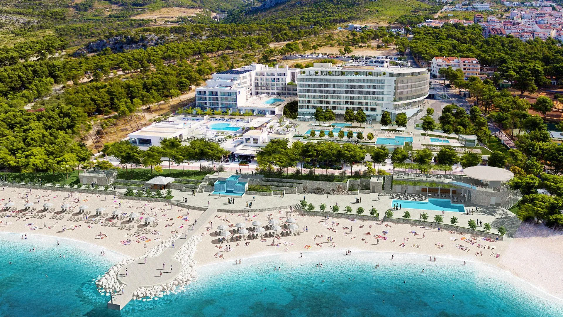 Chorwacja Dalmacja Południowa Makarska Aminess Khalani Beach Hotel (PKT)